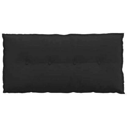 Polštář Na Záda Černá 100 X 50 Cm Mikrovlákno