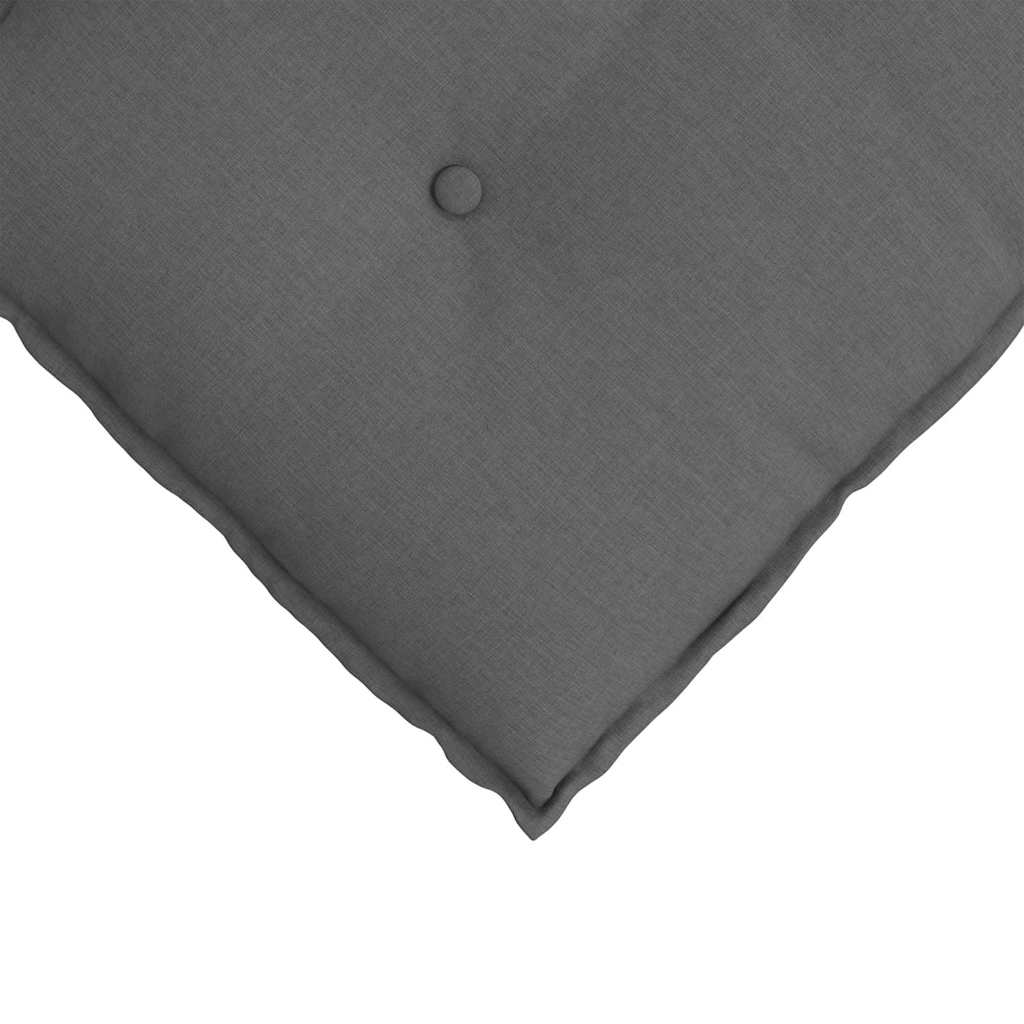 Polštář Na Záda Tmavě Šedá 120 X 19 X 50 Cm Textil