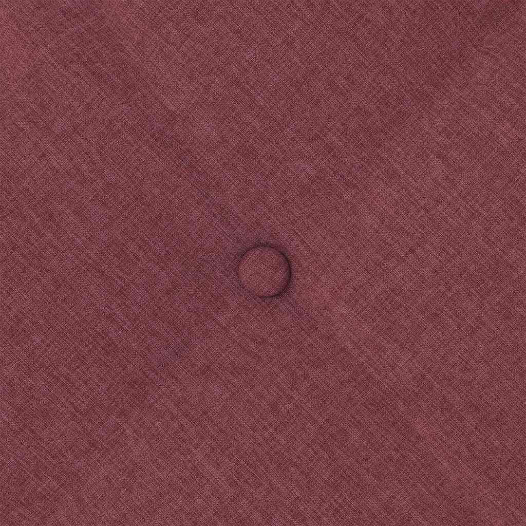 Polštář Na Záda Víno Červené 120 X 19 X 50 Cm Textil