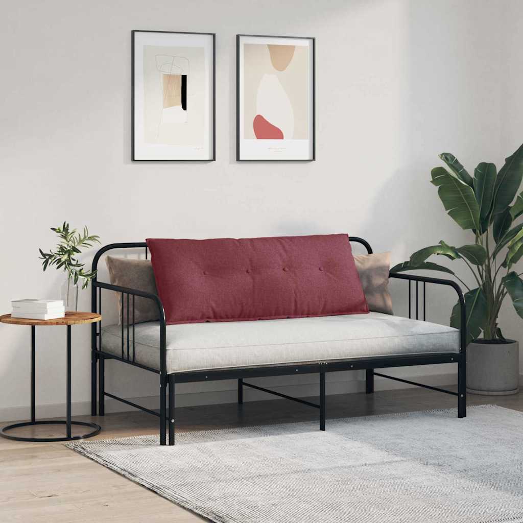 Polštář Na Záda Víno Červené 120 X 19 X 50 Cm Textil