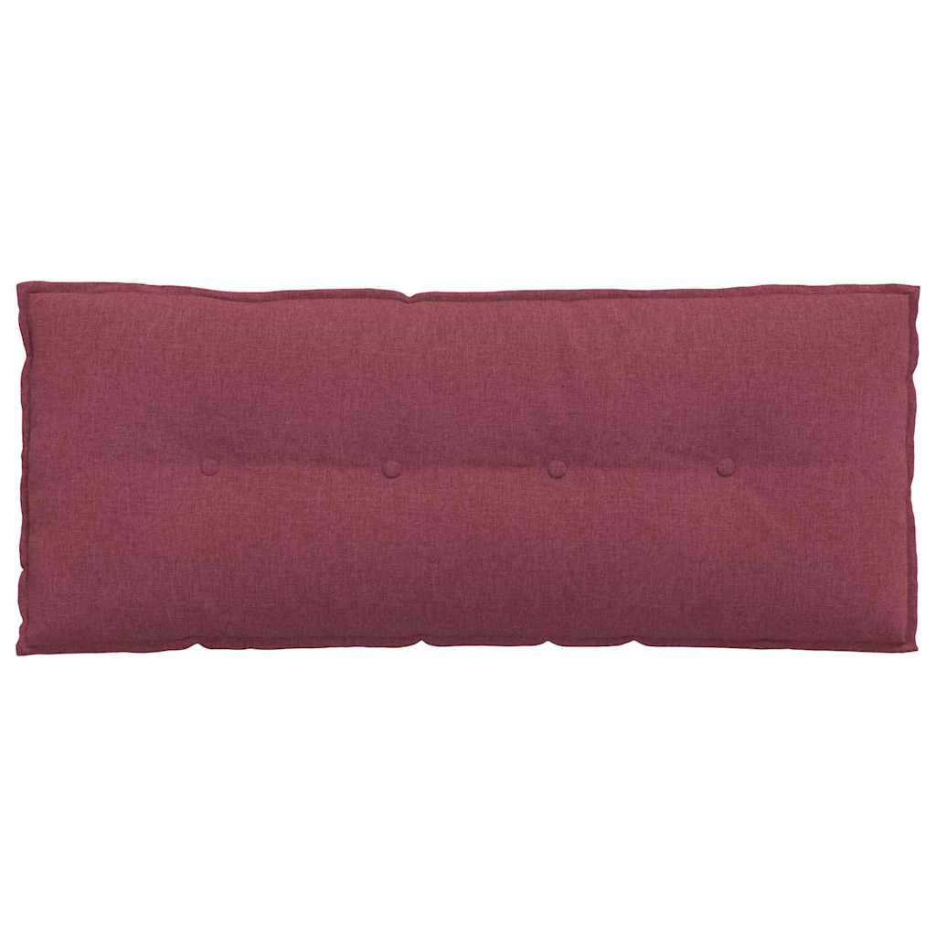 Polštář Na Záda Víno Červené 120 X 19 X 50 Cm Textil