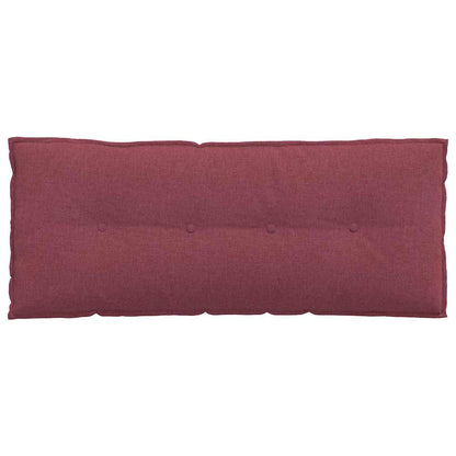 Polštář Na Záda Víno Červené 120 X 19 X 50 Cm Textil