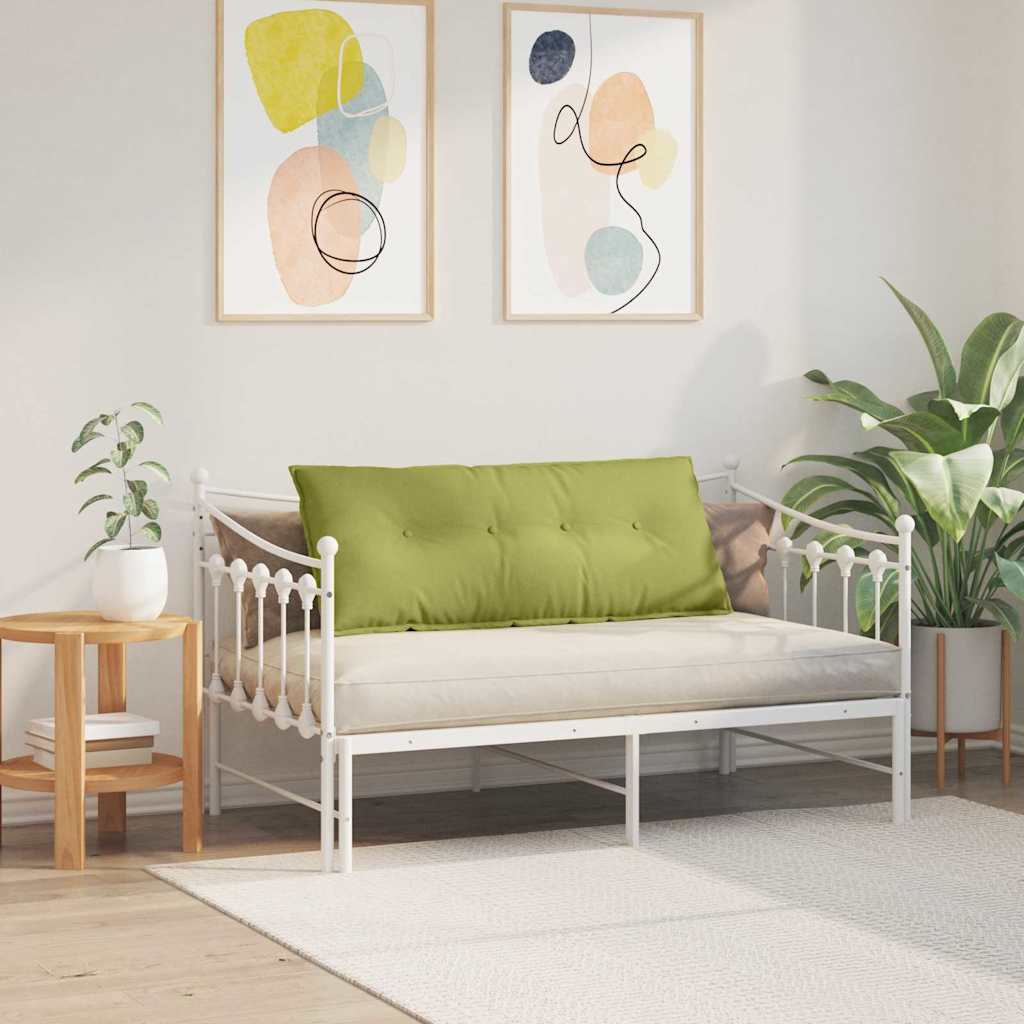 Polštář Na Záda Světlá Zelená 120 X 19 X 50 Cm Textil