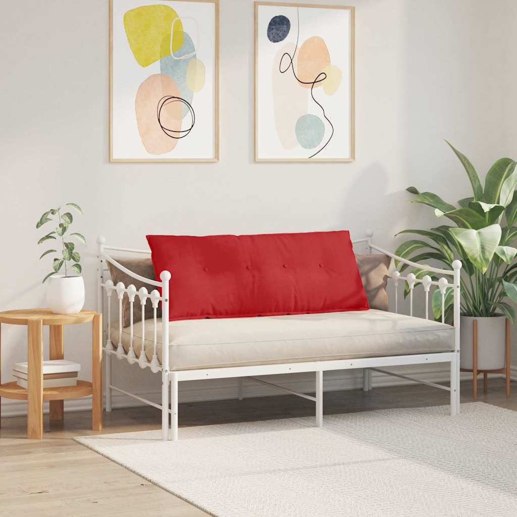 Polštář Na Záda Červená 120 X 19 X 50 Cm Textil