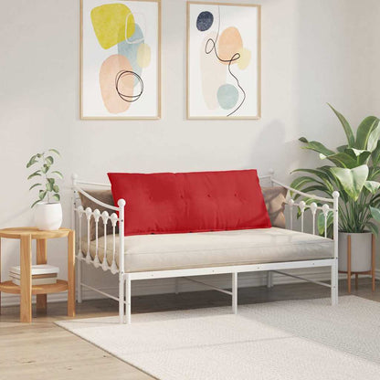 Polštář Na Záda Červená 120 X 19 X 50 Cm Textil