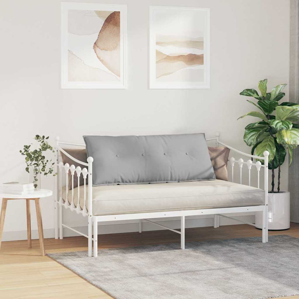 Polštář Na Záda Oblačno Šedá 120 X 19 X 50 Cm Textil