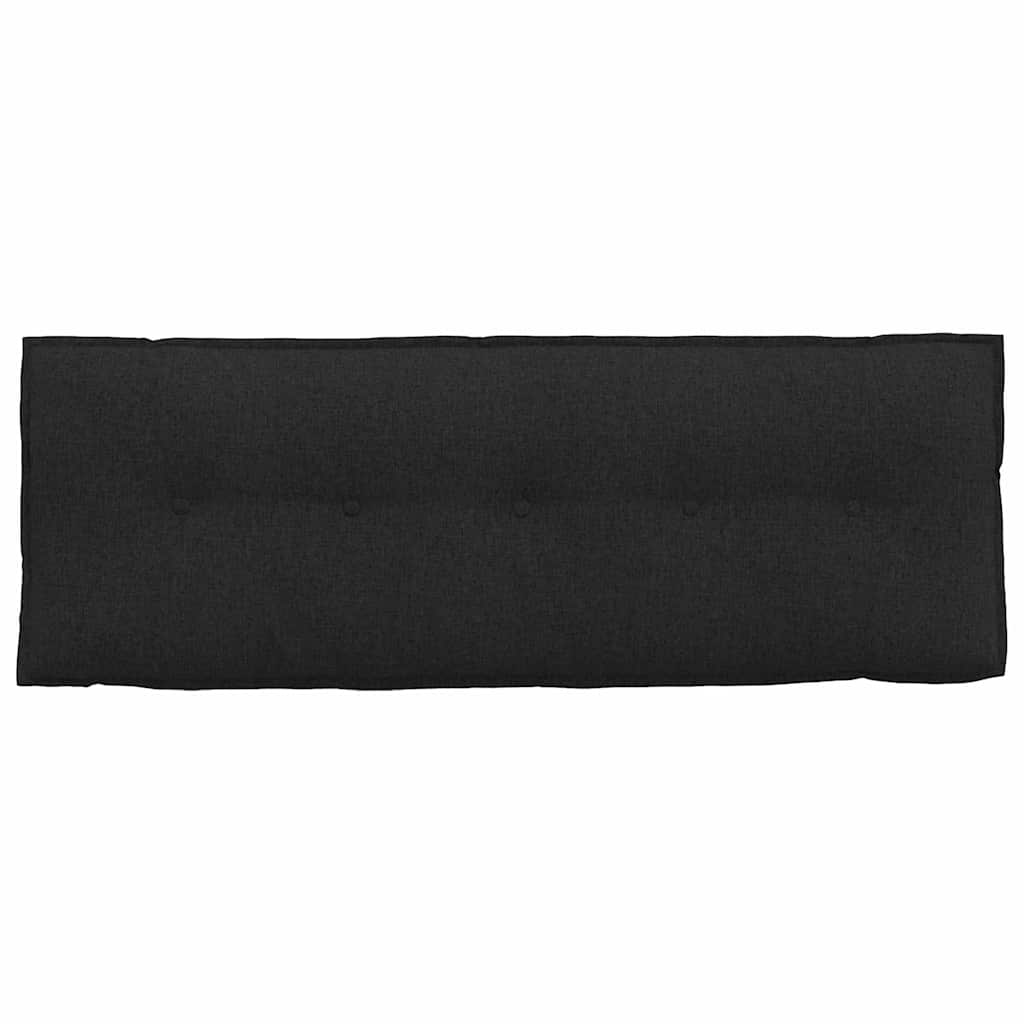 Polštář Na Záda Černá 140 X 19 X 50 Cm Textil