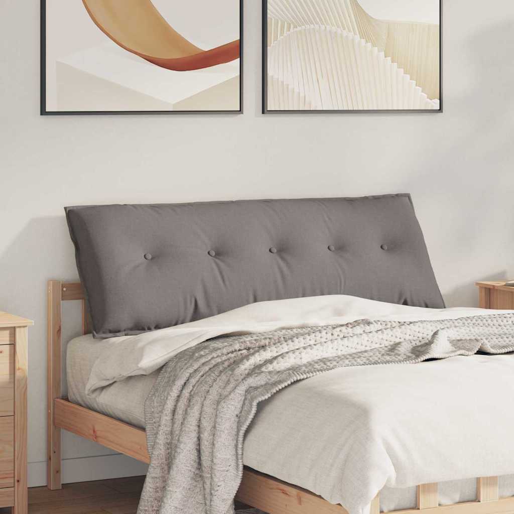 Polštář Na Záda Taupe 140 X 19 X 50 Cm Textil
