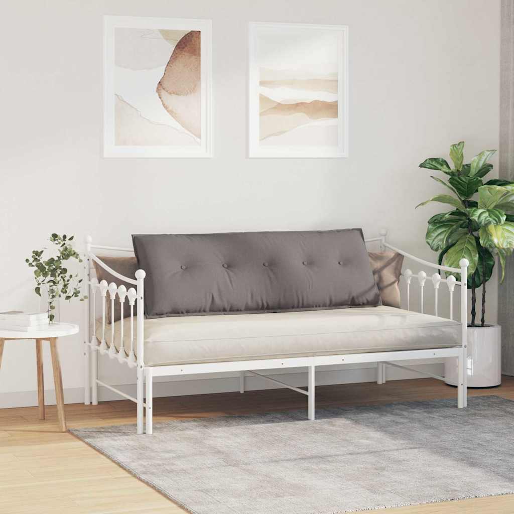 Polštář Na Záda Taupe 140 X 19 X 50 Cm Textil