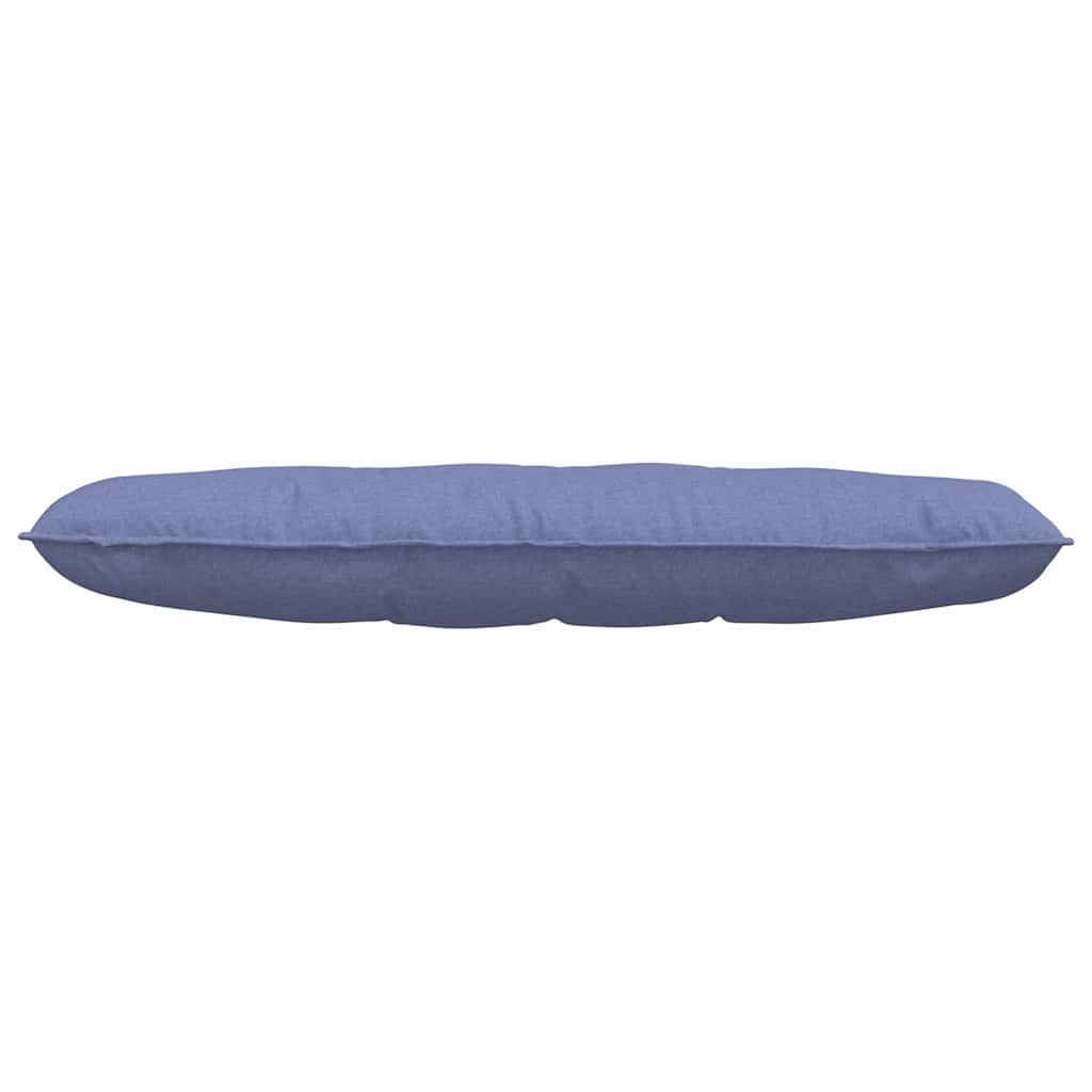 Polštář Na Záda Modrá Džínovina 140 X 19 X 50 Cm Textil