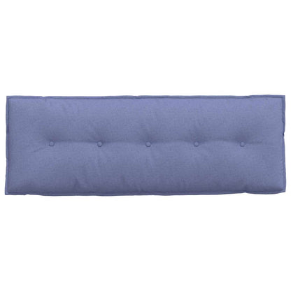 Polštář Na Záda Modrá Džínovina 140 X 19 X 50 Cm Textil
