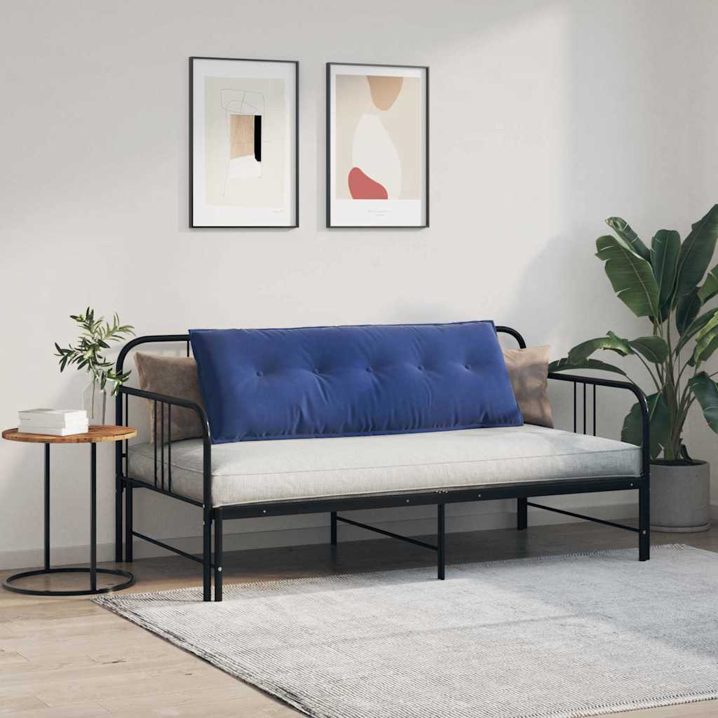 Polštář Na Záda Policová Modrá 140 X 50 Cm Žebrovaná Látka