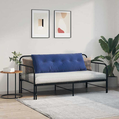 Polštář Na Záda Policová Modrá 140 X 50 Cm Žebrovaná Látka