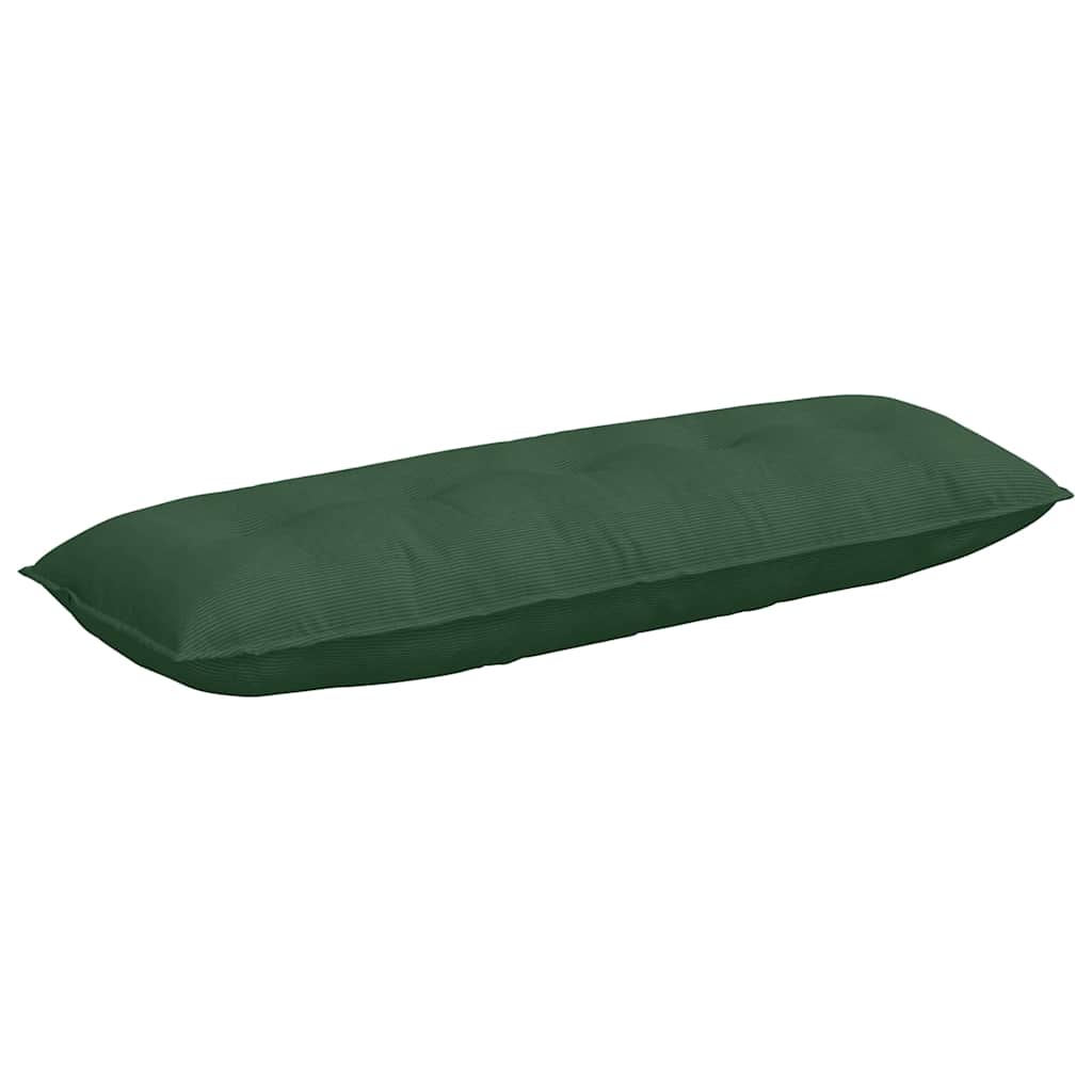 Polštář Na Záda Jungle Green 140 X 50 Cm Žebrovaná Látka