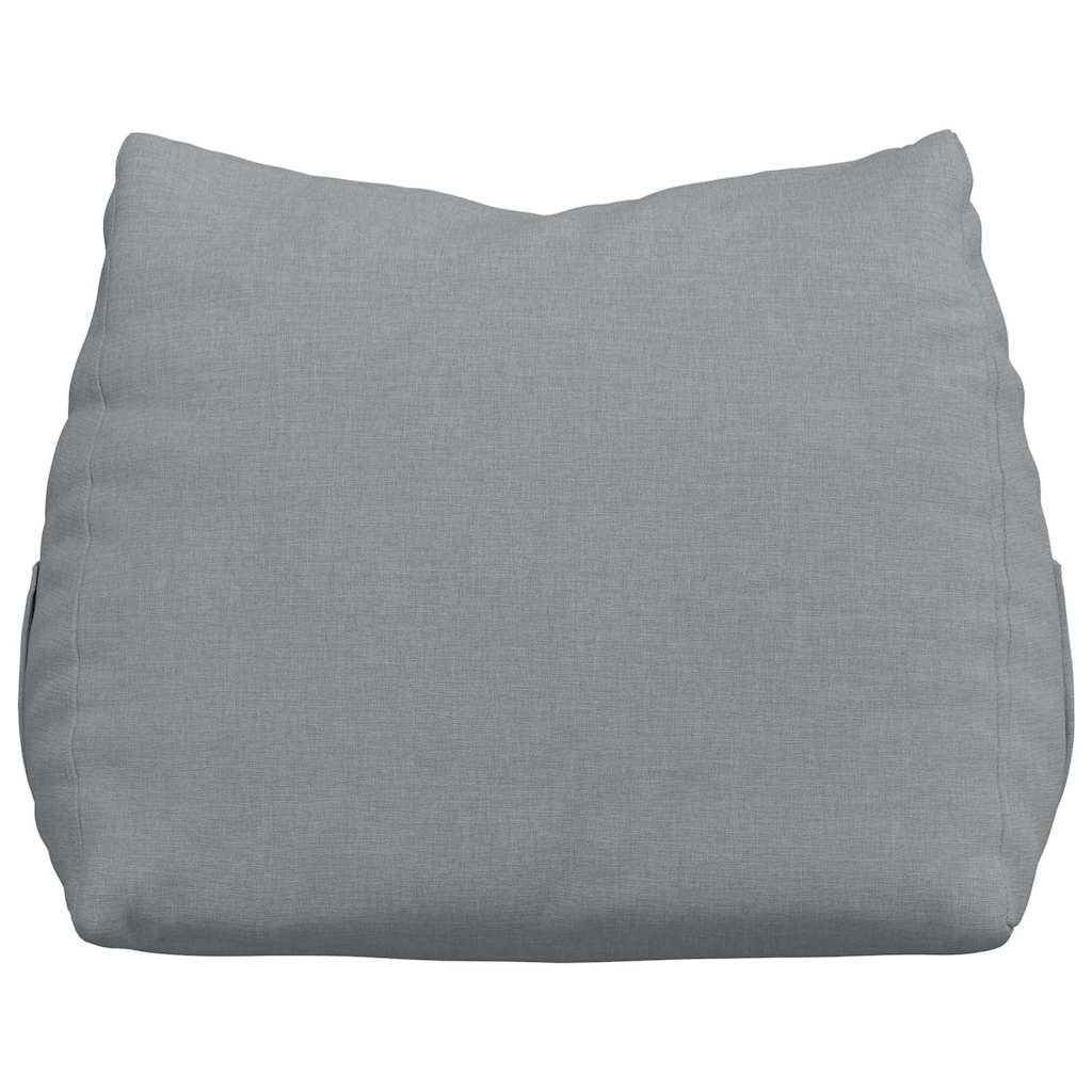 Polštář Na Záda Světle Šedá 45 X 20 X 35 Cm Textil