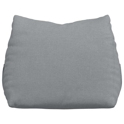 Polštář Na Záda Světle Šedá 45 X 20 X 35 Cm Textil
