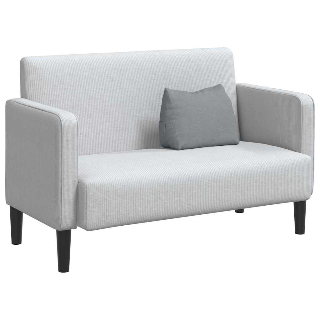 Polštář Na Záda Světle Šedá 45 X 20 X 35 Cm Textil