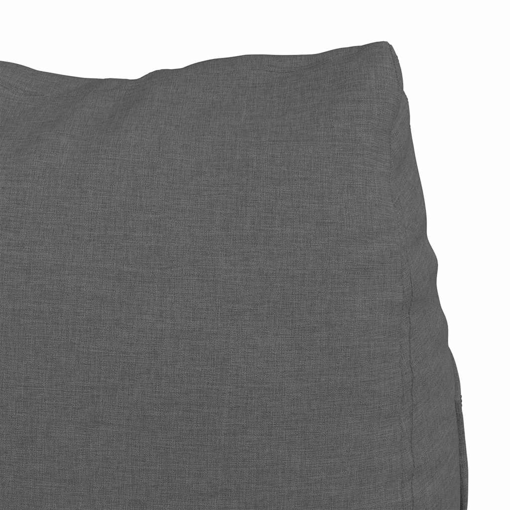 Polštář Na Záda Tmavě Šedá 45 X 20 X 35 Cm Textil