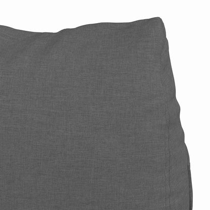 Polštář Na Záda Tmavě Šedá 45 X 20 X 35 Cm Textil
