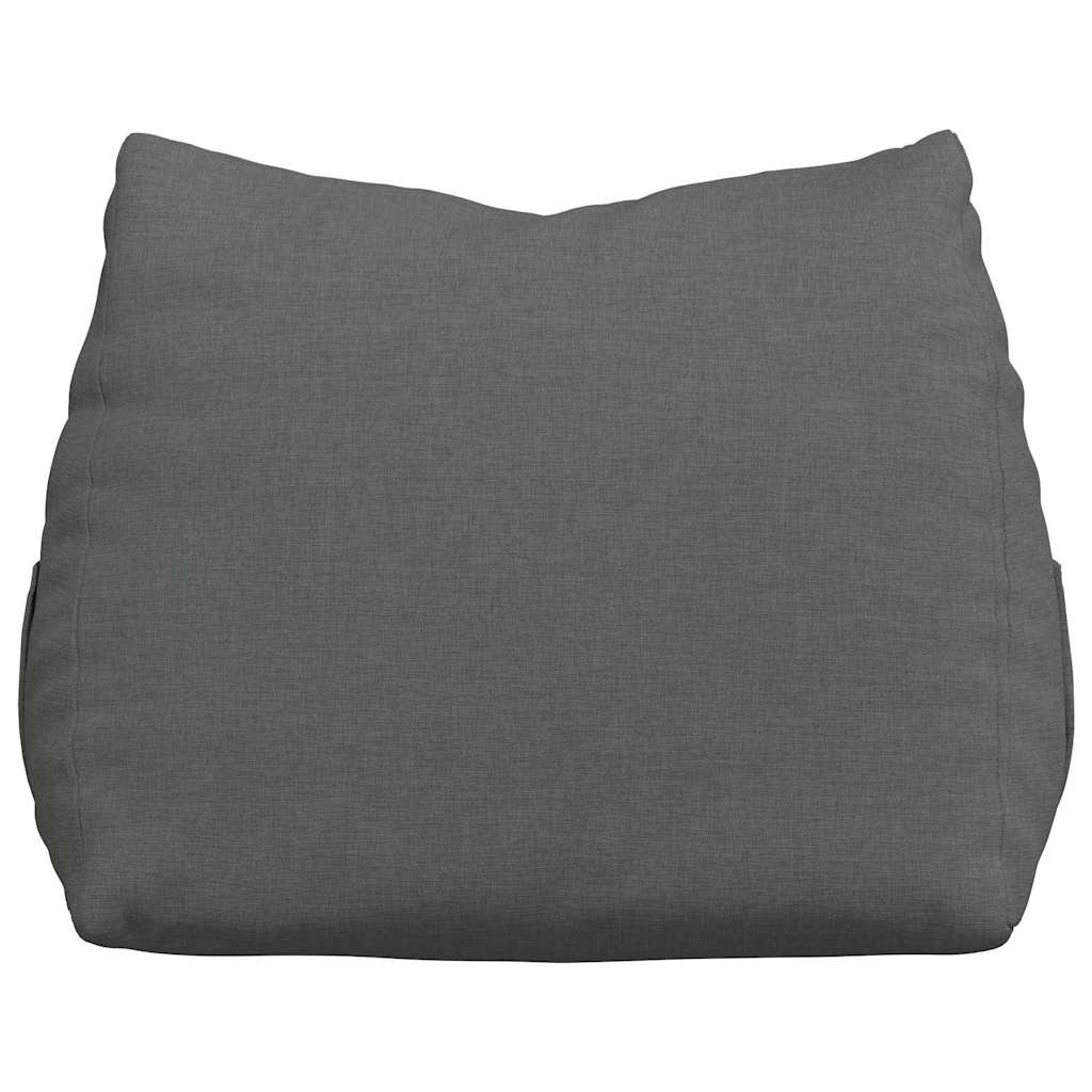 Polštář Na Záda Tmavě Šedá 45 X 20 X 35 Cm Textil