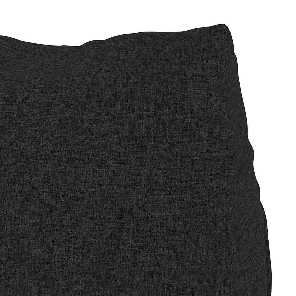 Polštář Na Záda Černá 45 X 20 X 35 Cm Textil