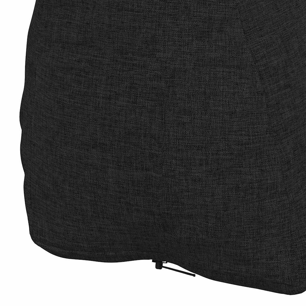 Polštář Na Záda Černá 45 X 20 X 35 Cm Textil