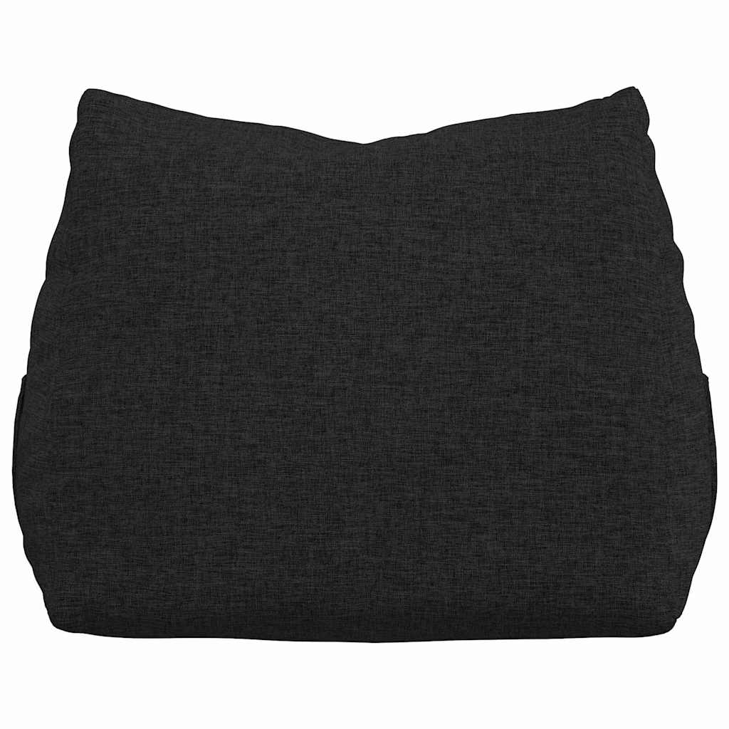 Polštář Na Záda Černá 45 X 20 X 35 Cm Textil