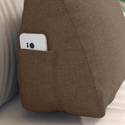 Polštář Na Záda Hnědá 45 X 20 X 35 Cm Textil