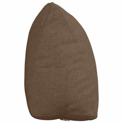 Polštář Na Záda Hnědá 45 X 20 X 35 Cm Textil