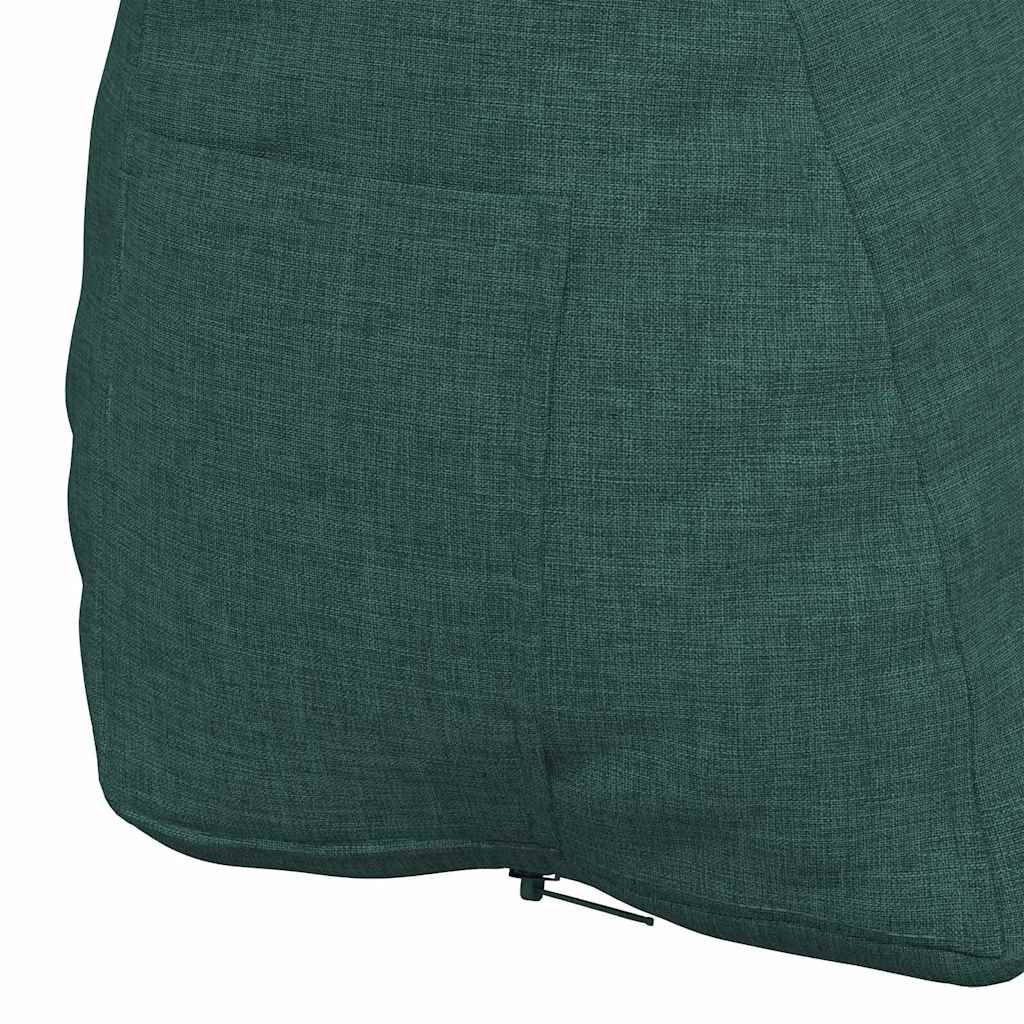 Polštář Na Záda Tmavě Zelená 45 X 20 X 35 Cm Textil