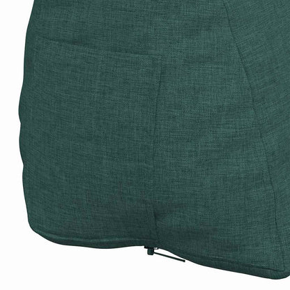 Polštář Na Záda Tmavě Zelená 45 X 20 X 35 Cm Textil