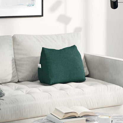 Polštář Na Záda Tmavě Zelená 45 X 20 X 35 Cm Textil