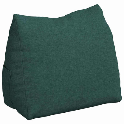 Polštář Na Záda Tmavě Zelená 45 X 20 X 35 Cm Textil