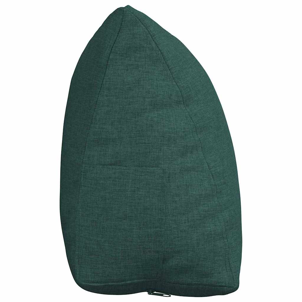 Polštář Na Záda Tmavě Zelená 45 X 20 X 35 Cm Textil