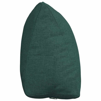 Polštář Na Záda Tmavě Zelená 45 X 20 X 35 Cm Textil