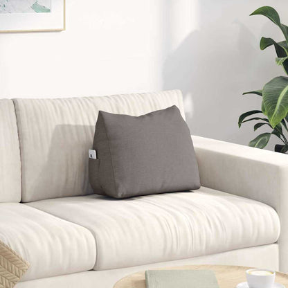 Polštář Na Záda Taupe 45 X 20 X 35 Cm Textil