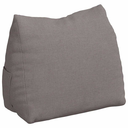 Polštář Na Záda Taupe 45 X 20 X 35 Cm Textil
