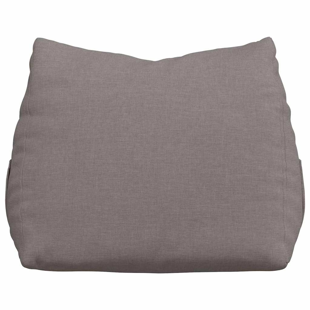 Polštář Na Záda Taupe 45 X 20 X 35 Cm Textil