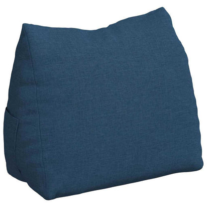 Polštář Na Záda Modrá 45 X 20 X 35 Cm Textil