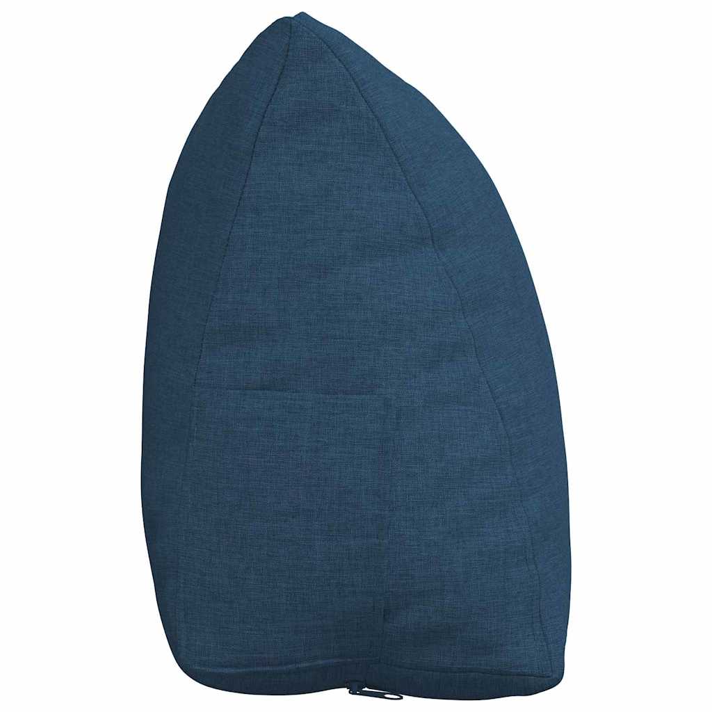 Polštář Na Záda Modrá 45 X 20 X 35 Cm Textil