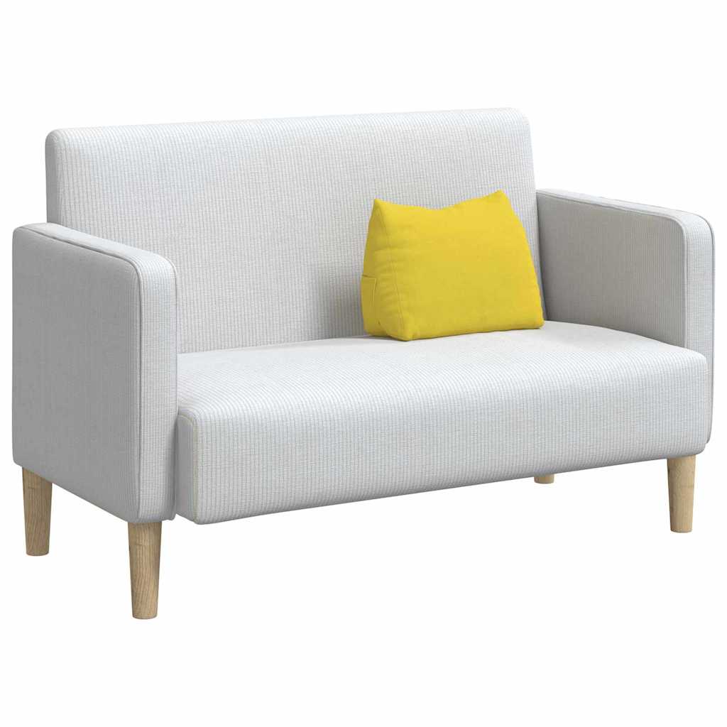 Polštář Na Záda Světlá Žlutá 45 X 20 X 35 Cm Textil