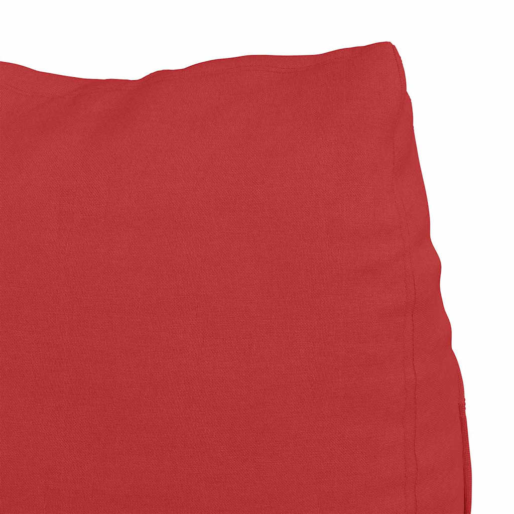 Polštář Na Záda Červená 45 X 20 X 35 Cm Textil