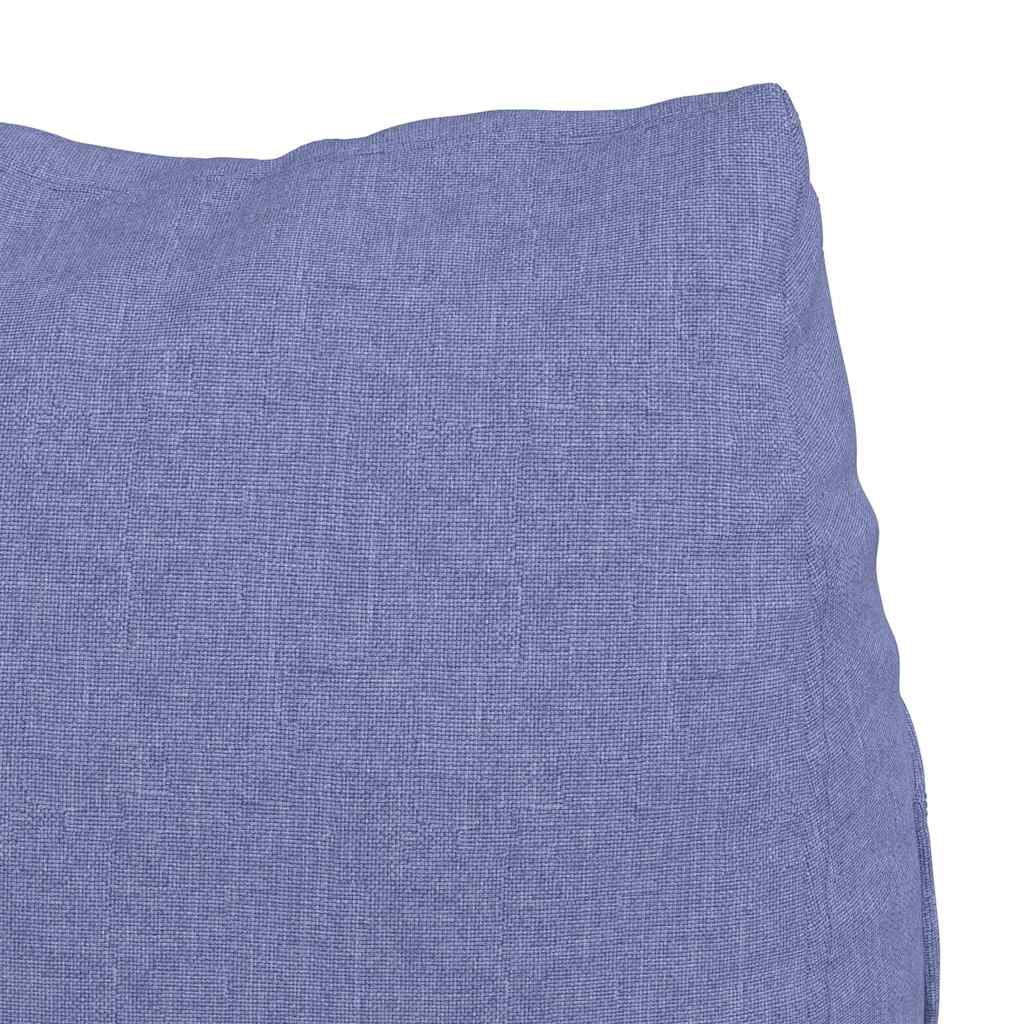 Polštář Na Záda Modrá Džínovina 45 X 20 X 35 Cm Textil