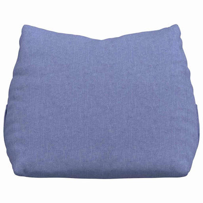 Polštář Na Záda Modrá Džínovina 45 X 20 X 35 Cm Textil