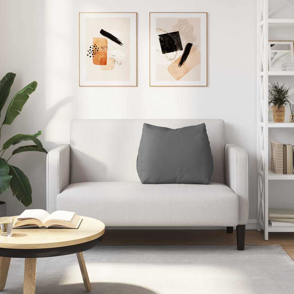 Polštář Na Záda Tmavě Šedá 60 X 20 X 50 Cm Textil