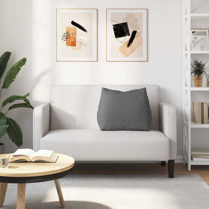 Polštář Na Záda Tmavě Šedá 60 X 20 X 50 Cm Textil