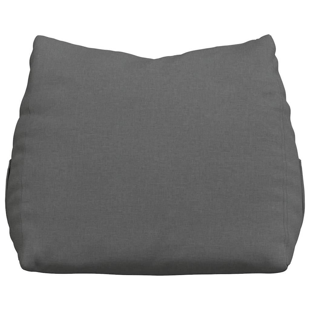 Polštář Na Záda Tmavě Šedá 60 X 20 X 50 Cm Textil