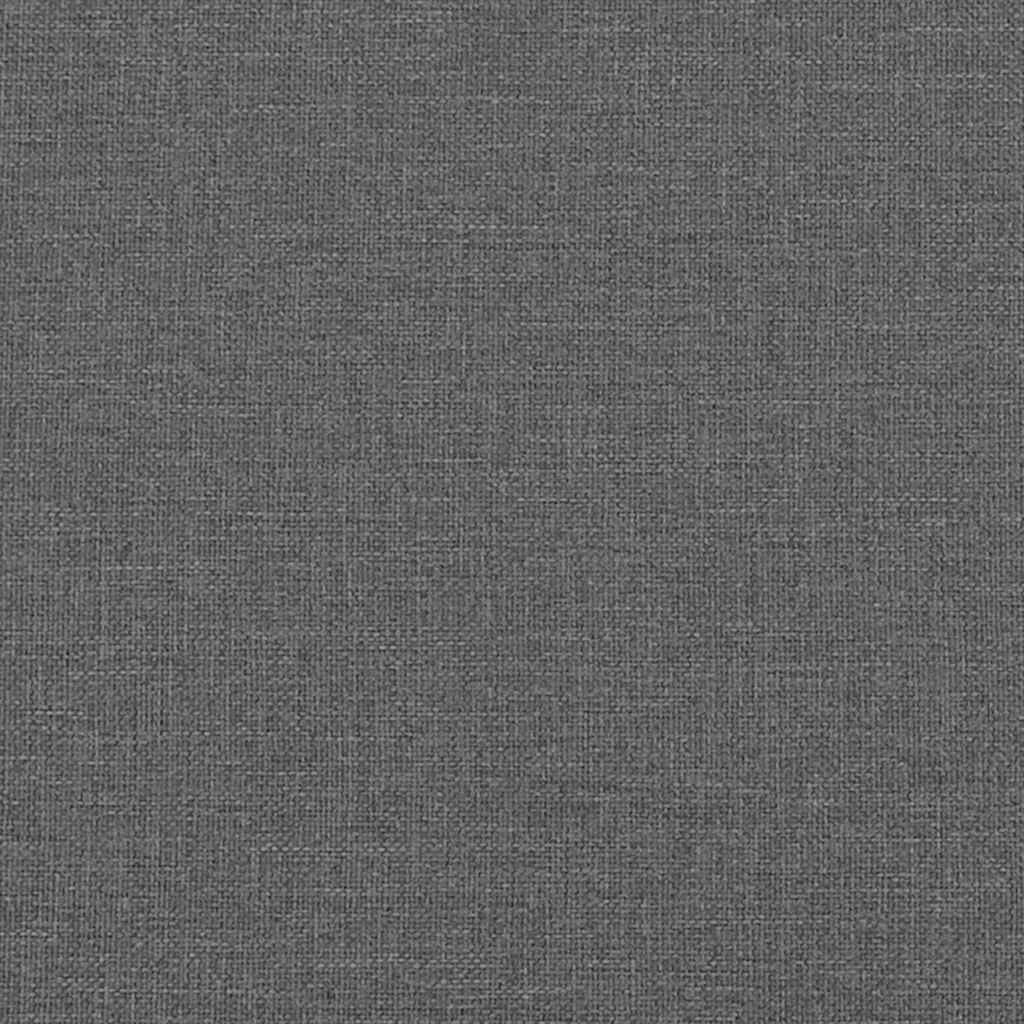 Polštář Na Záda Tmavě Šedá 60 X 20 X 50 Cm Textil