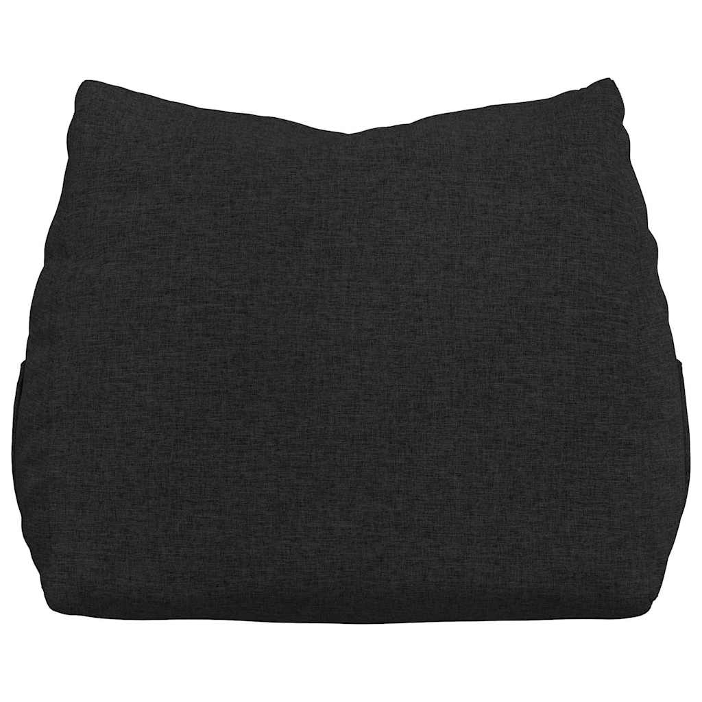 Polštář Na Záda Černá 60 X 20 X 50 Cm Textil