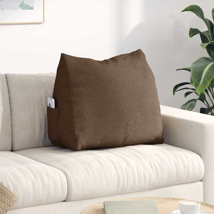 Polštář Na Záda Hnědá 60 X 20 X 50 Cm Textil